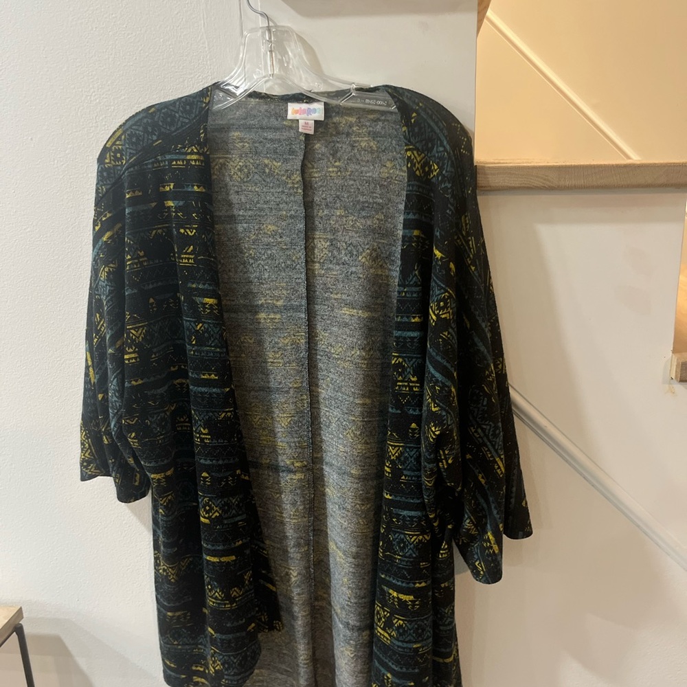 Patterned Open Cardigan